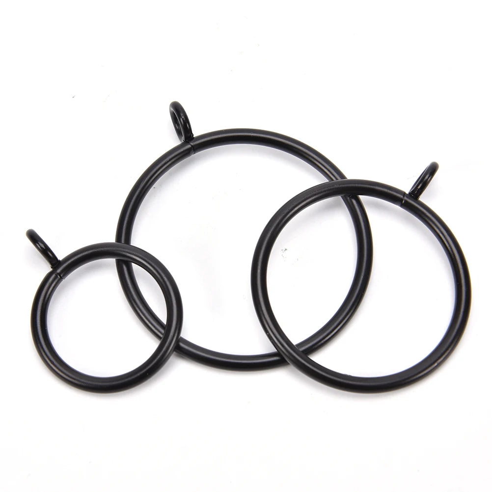 10pcs 25/28/38/45/55mm Curtains Rods Metal Curtain Rings Hanging Rings Essential Home Products