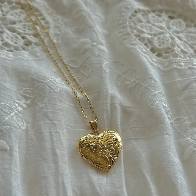 coquette photo frame necklace fairycore Jewelry woman y2k ottagecore