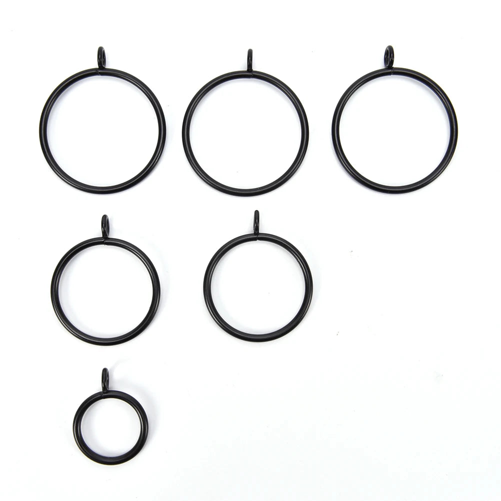 10pcs 25/28/38/45/55mm Curtains Rods Metal Curtain Rings Hanging Rings Essential Home Products