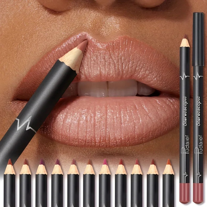 Matita Labbra Waterproof Matte — Lunga Durata 12 Colori