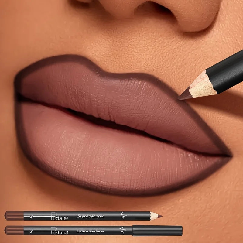 Matita Labbra Waterproof Matte — Lunga Durata 12 Colori