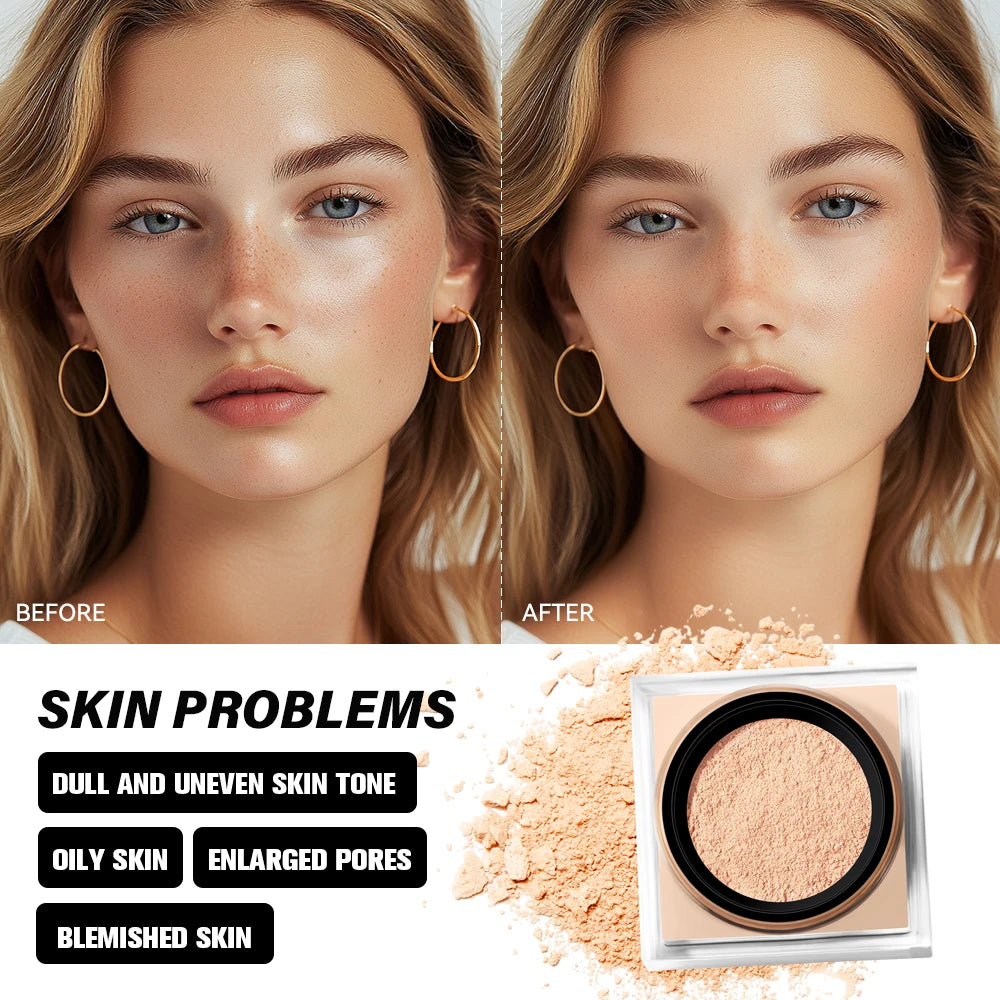 Cipria Fissante Loose Powder Waterproof — Finish Matte e Controllo Sebo