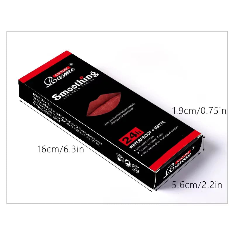 Set Rossetto Lunga Durata — Matita Labbra e Lip Gloss Matte 12 pz