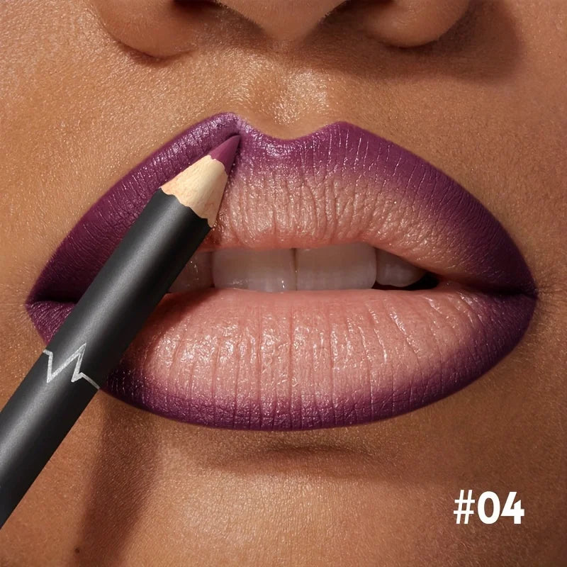 Matita Labbra Waterproof Matte — Lunga Durata 12 Colori