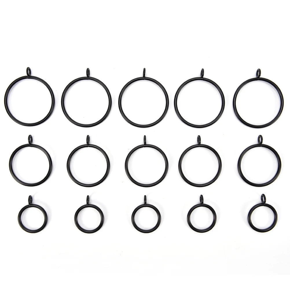 10pcs 25/28/38/45/55mm Curtains Rods Metal Curtain Rings Hanging Rings Essential Home Products