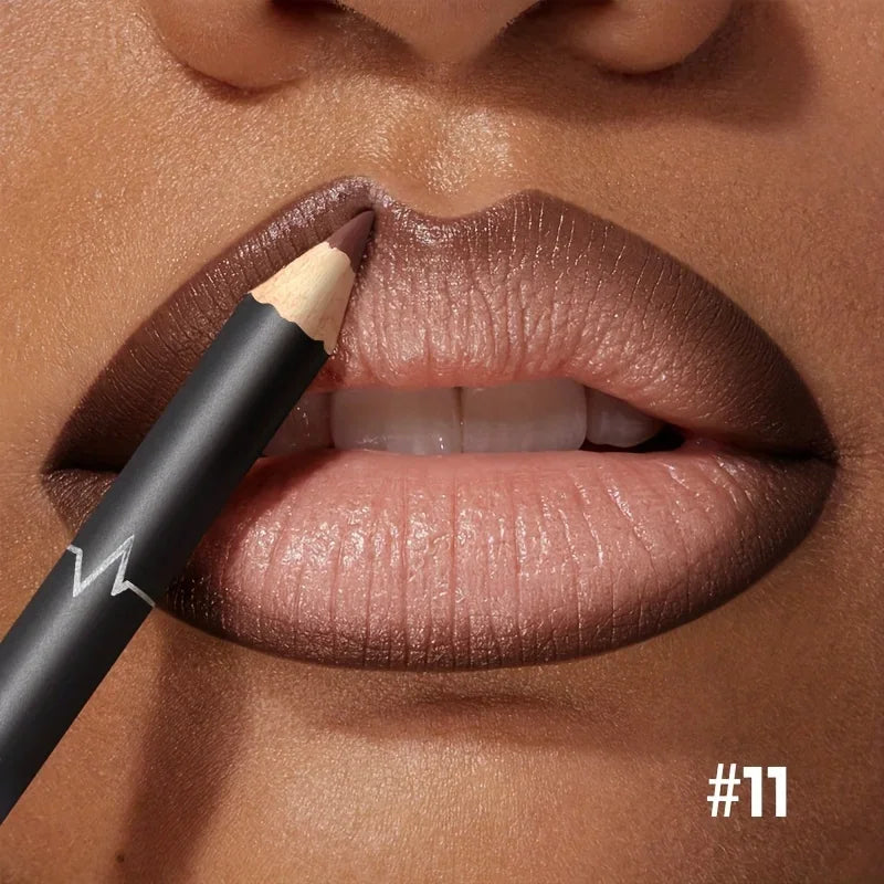 Matita Labbra Waterproof Matte — Lunga Durata 12 Colori